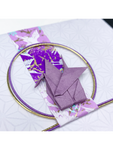Mizubiki Greeting Card Purple