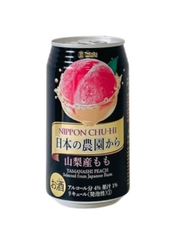 Nihon no Nouen Kara Yamanashisan Momo Chu-hi 350ml (Alcohol 4%)