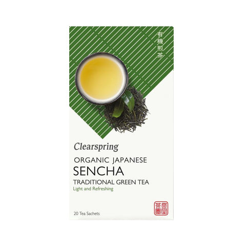 Organic Japanese Sencha - Traditional Green Tea 20 Tea Sachets