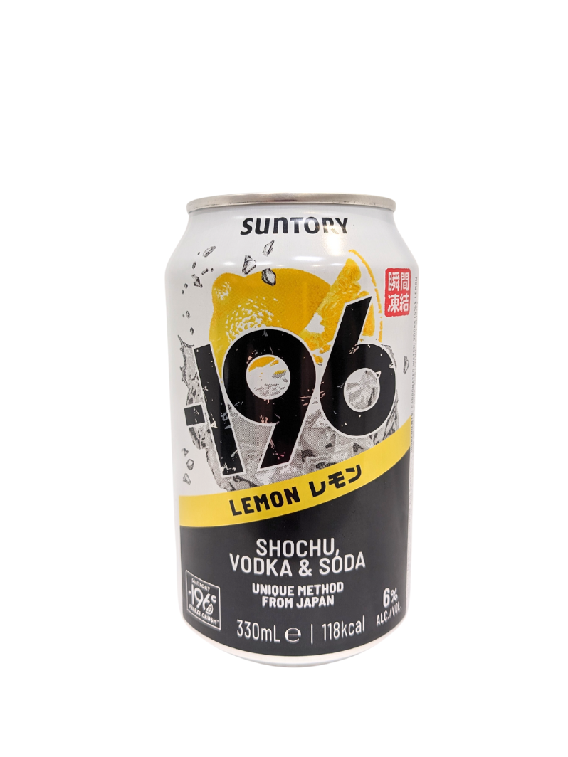 196 Shochu Vodka & Soda - Lemon 330ml (Alcohol 6%) – natural