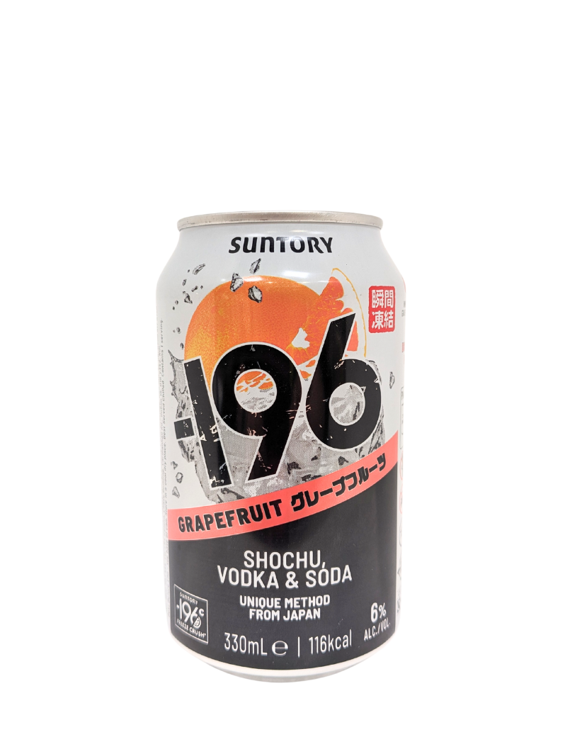 196 Shochu Vodka & Soda - Grapefruit 330ml (Alcohol 6%) – natural