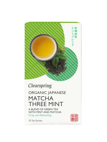 Organic Japanese Matcha Three Mint - 20 Tea Sachets *Expired 05/08/2023