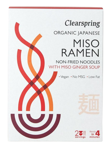 Organic Japanese Miso Ramen -Non Fried Noodles with Miso Ginger Soup- 2 servings *Expired 23/01/2025