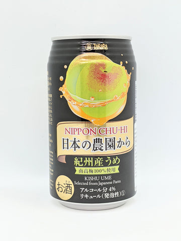 Nihon no Nouen Kara Kisyusan Ume Chu-hi 350ml (Alcohol 4%) *Expired 25/04/2024