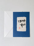 Greeting Card - "Thank you" (English)