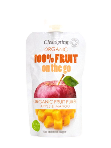 Organic 100% Fruit On The Go - Apple & Mango Puree 120g