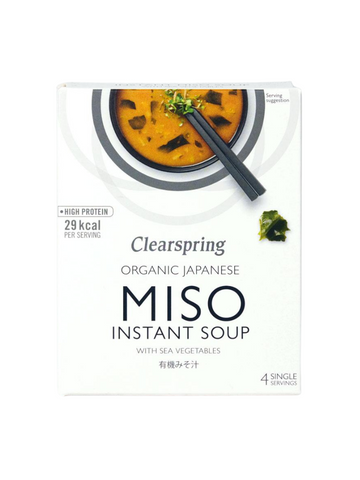 Organic Japanese Miso Instant Soup - with Sea Vegetables (10g x 4)