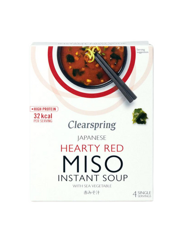 Japanese Hearty Red Miso Instant Soup with Sea Vegetable (10g x 4)