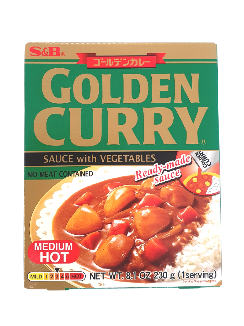 S&B Golden Curry Sauce Mix: Medium Hot