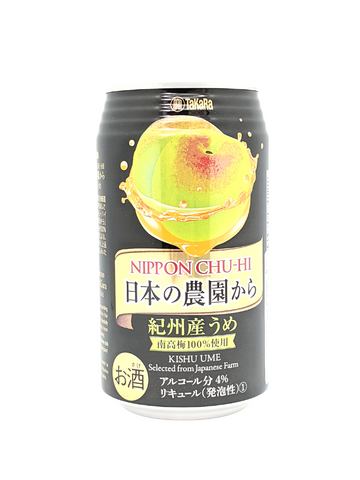 Nihon no Nouen Kara Kisyusan Ume Chu-hi 350ml (Alcohol 4%) *Best Before Date 25/04/2024